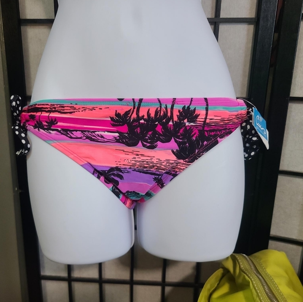 NEW California Waves bikini bottoms sunset S